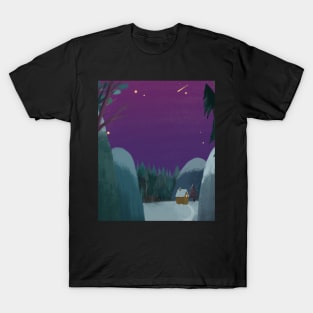 Starry night in the forest T-Shirt